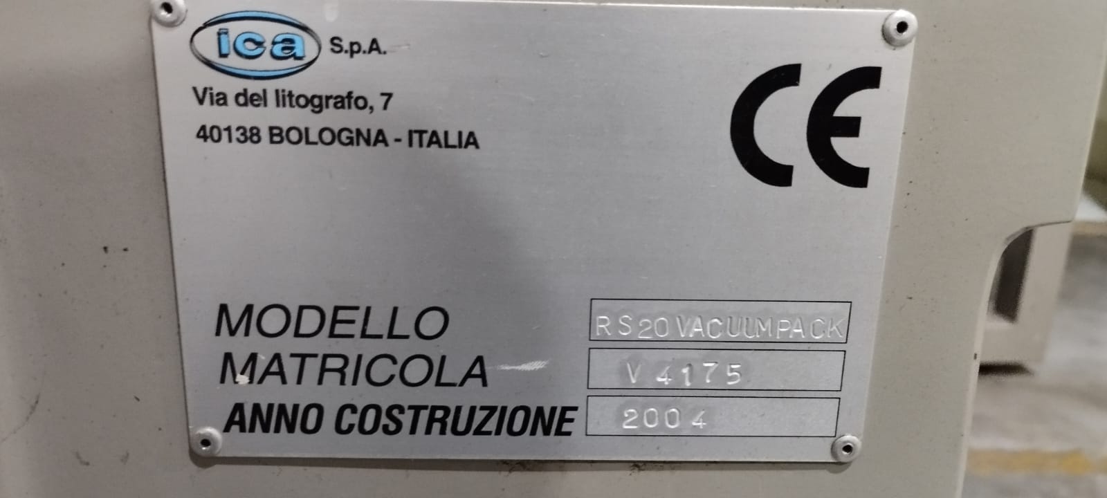 CONFEZIONATRICE ICA 1 kg + RS20 VACUMPACK  in vendita - foto 9