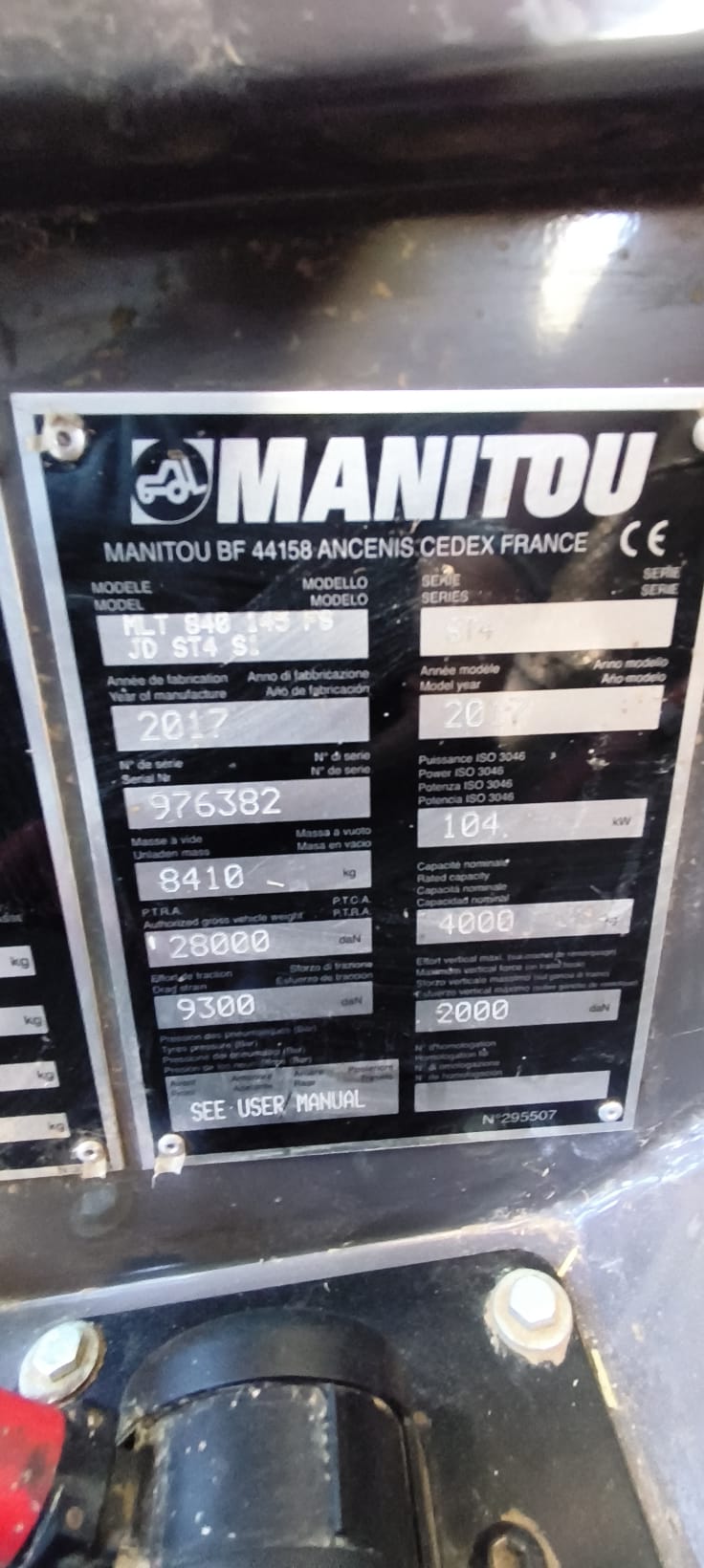 SOLLEVATORE AGRICOLO MANITOU in vendita - foto 8