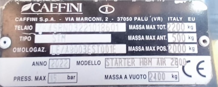 POLVERIZZATORE TRAINATO PER CULTURE AGRICOLE in vendita - foto 7