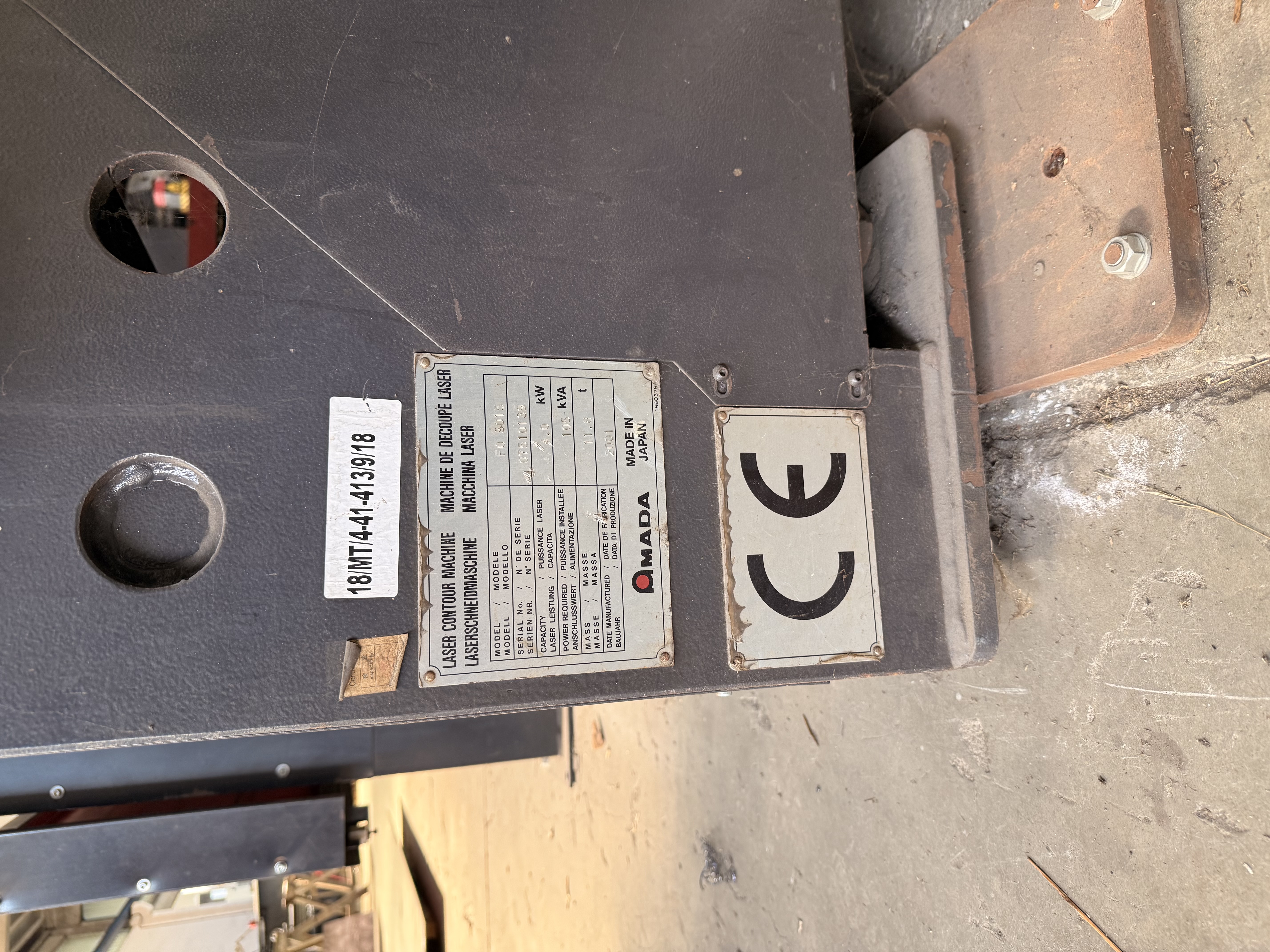 TAGLIO LASER Marca AMADA FO-3015 4KW in vendita - foto 5