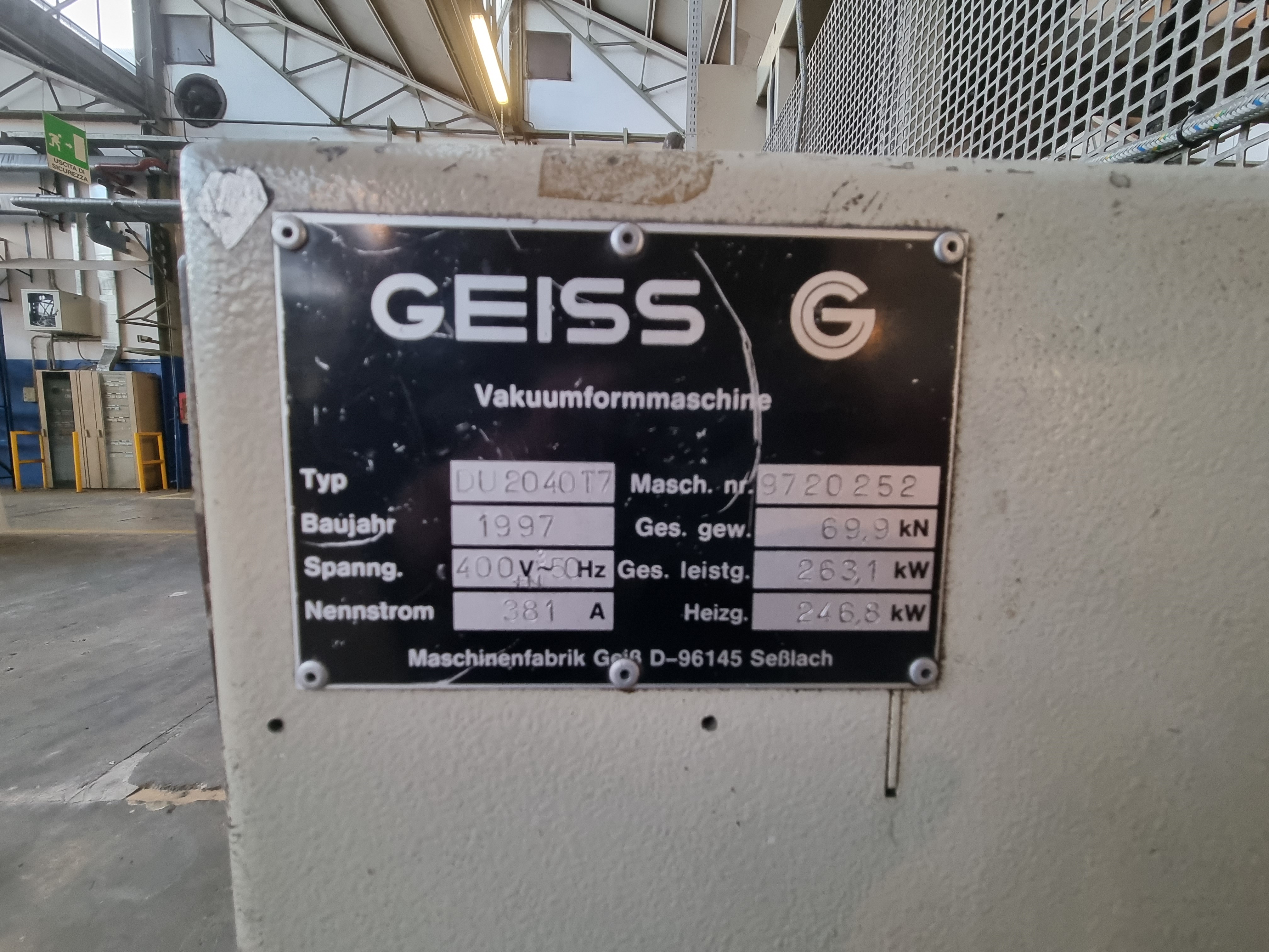 GEISS DU2040T7 - Termoformatrice da lastra twin-sheet in vendita - foto 3