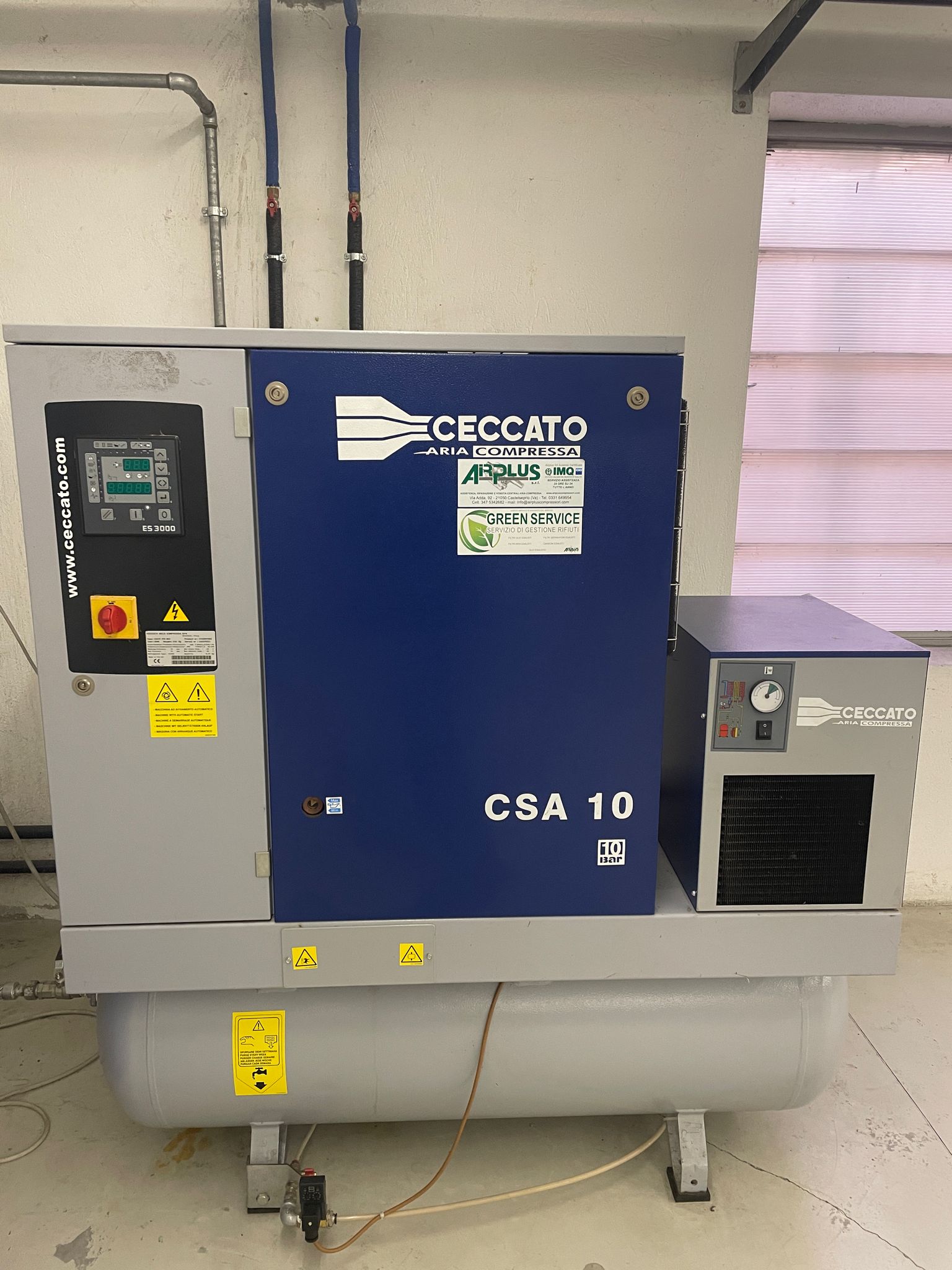 Compressore a vite Ceccato mod. CSA 10 in vendita - foto 1