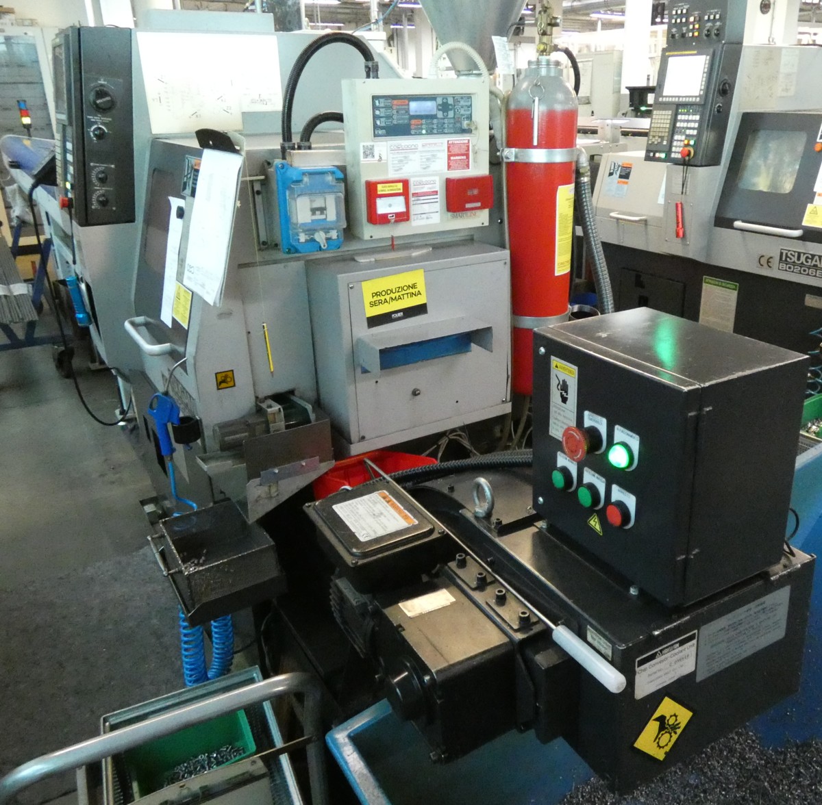 Tornio a fantina mobile Tsugami completo di caricatore in vendita - foto 7