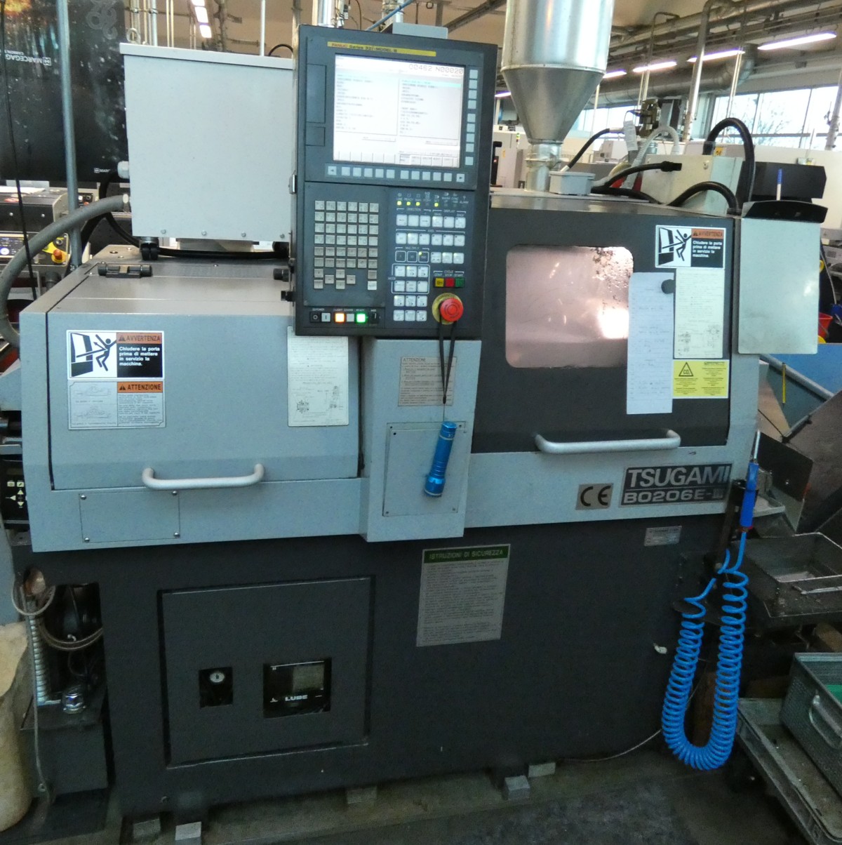 Tornio a fantina mobile Tsugami completo di caricatore in vendita - foto 1