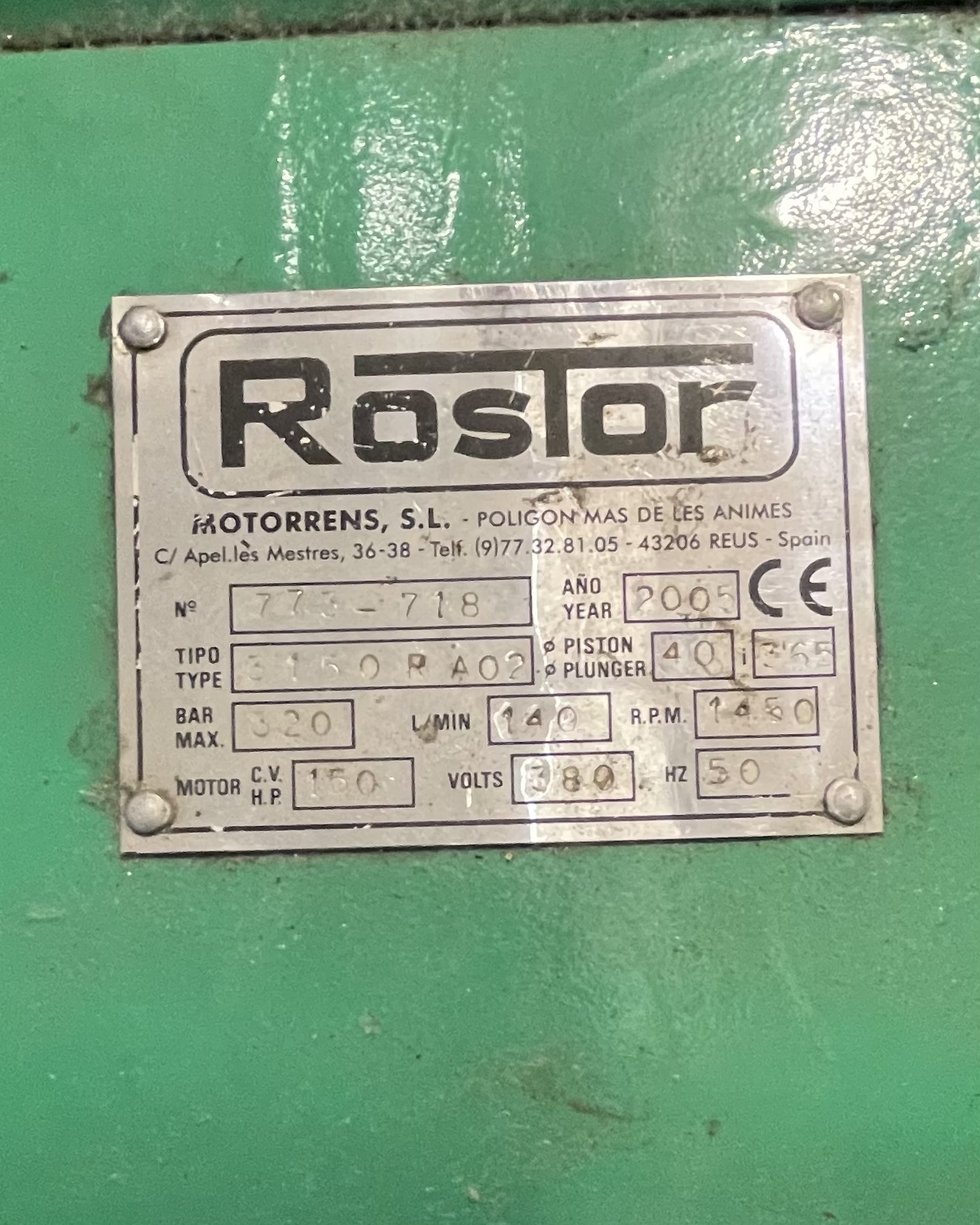 Pompa alta pressioe ROSTOR in vendita - foto 4