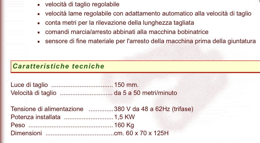 Macchina per taglio a lame INECA in vendita - foto 2