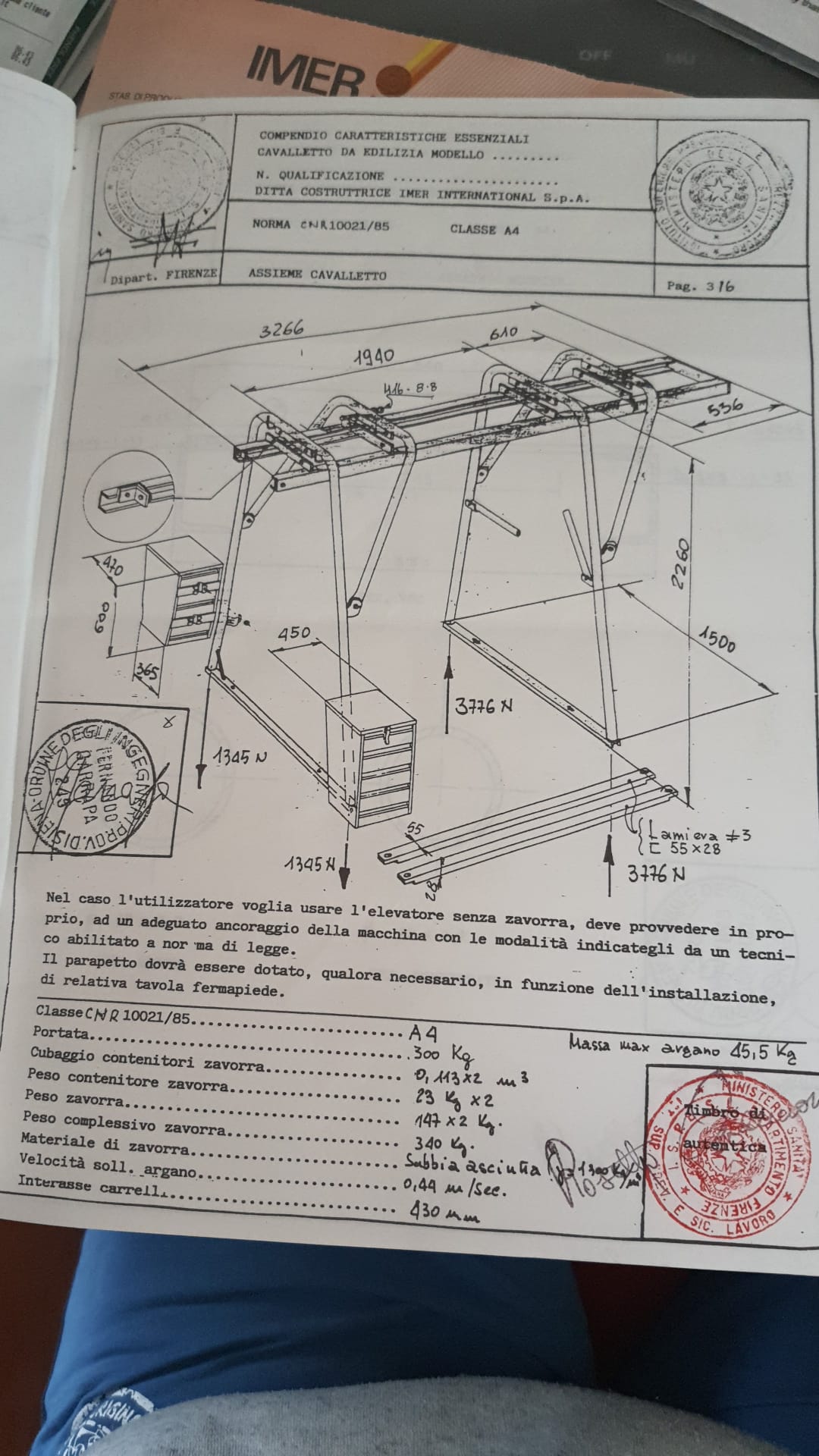 Imer cavalletto universale in vendita - foto 4