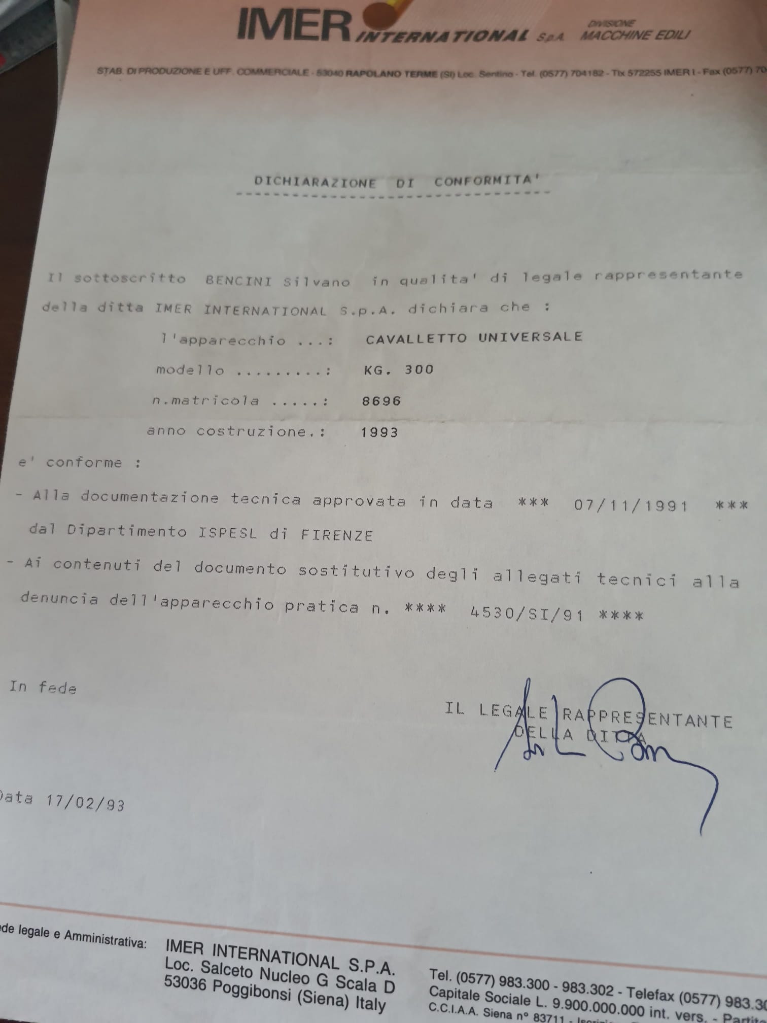 Imer cavalletto universale in vendita - foto 3