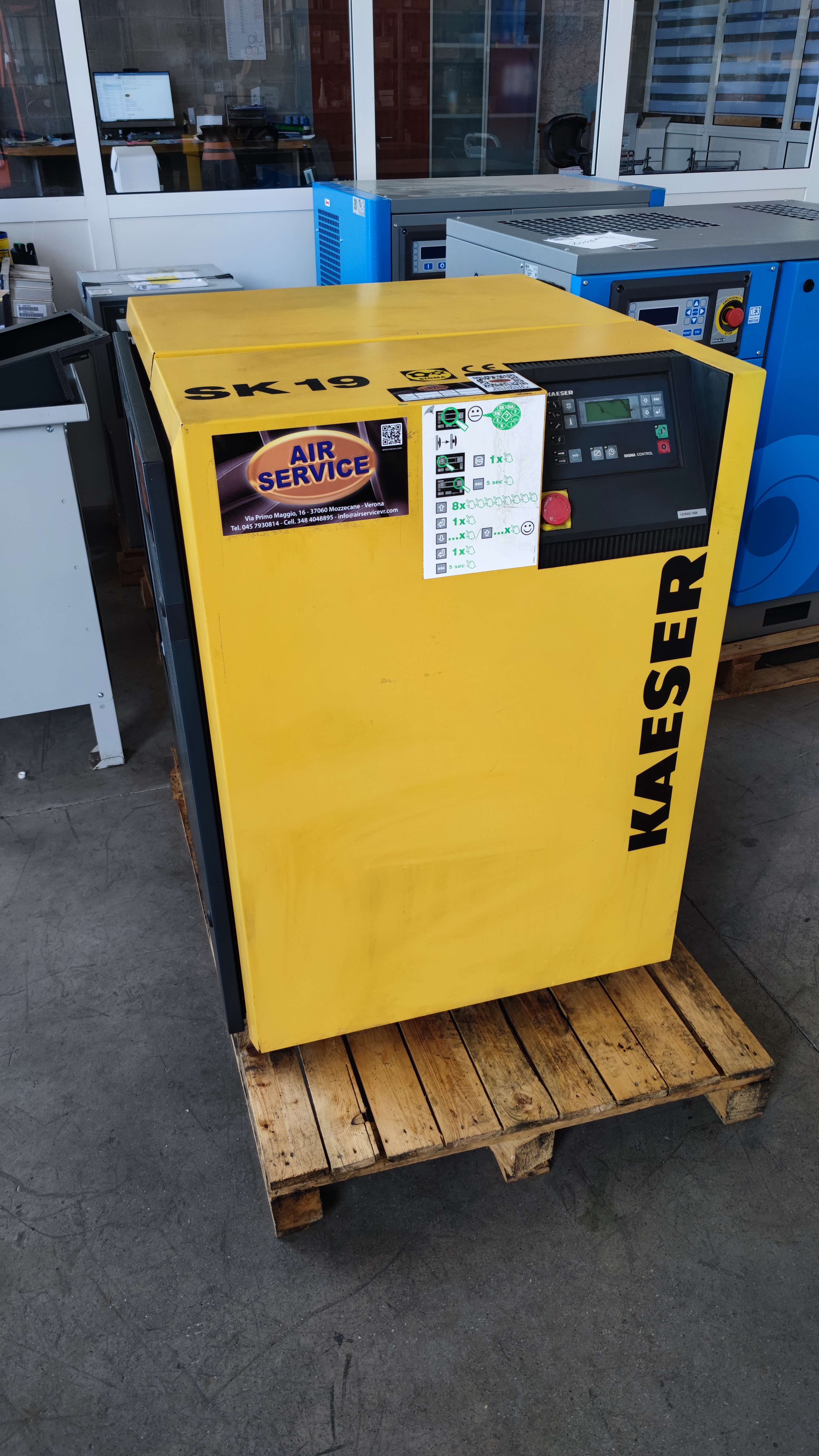 COMPRESSORE KAESER SK 19 KW 11 2000 in vendita - foto 1
