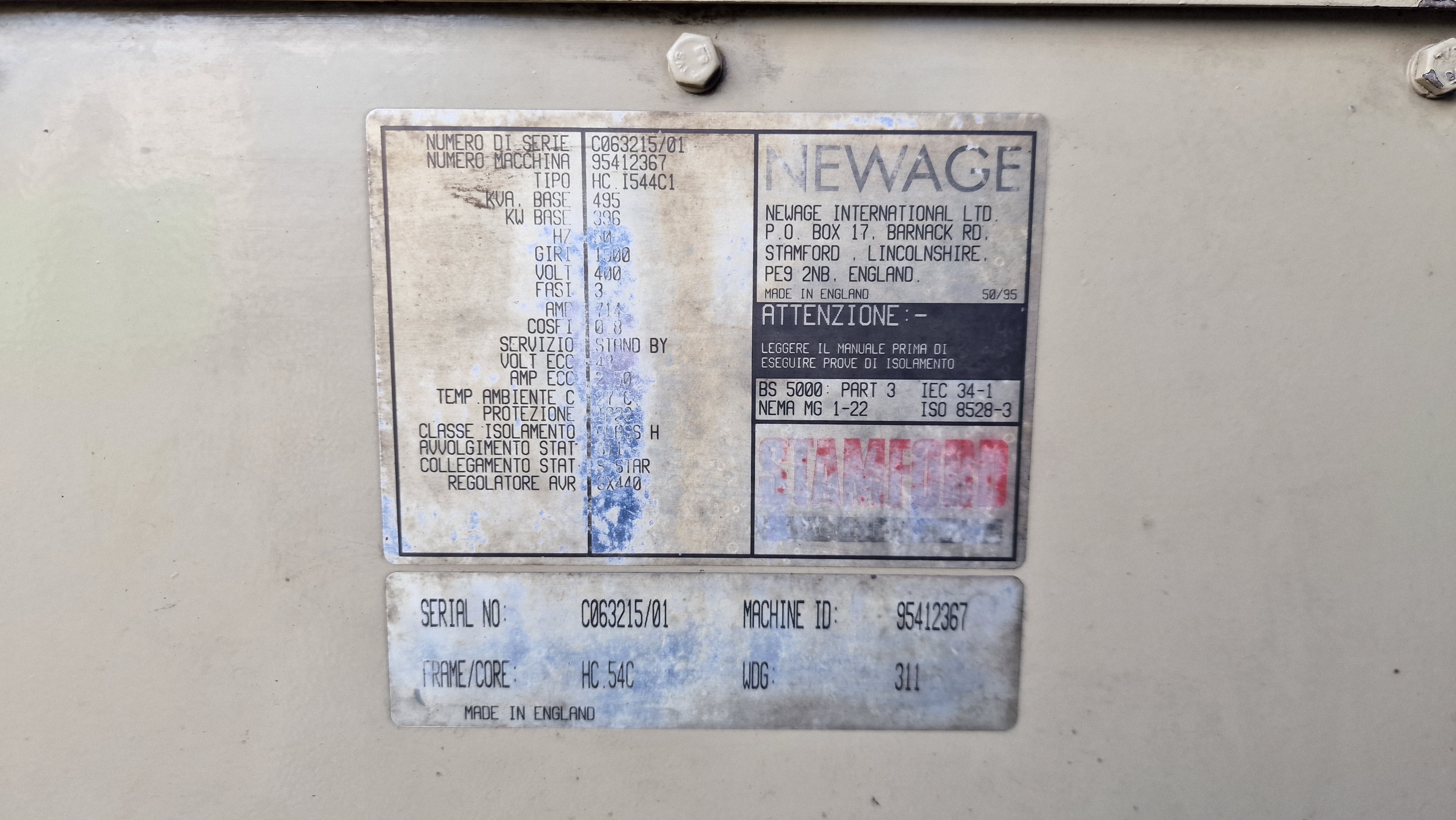 GRUPPO ELETTROGENO DA 400 KVA in vendita - foto 9