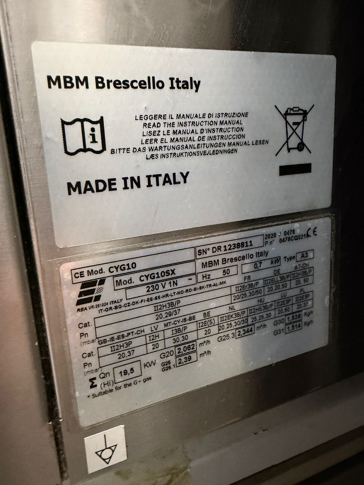 FORNO CONVEZIONE A GAS 10 TEGLIE MBM in vendita - foto 2