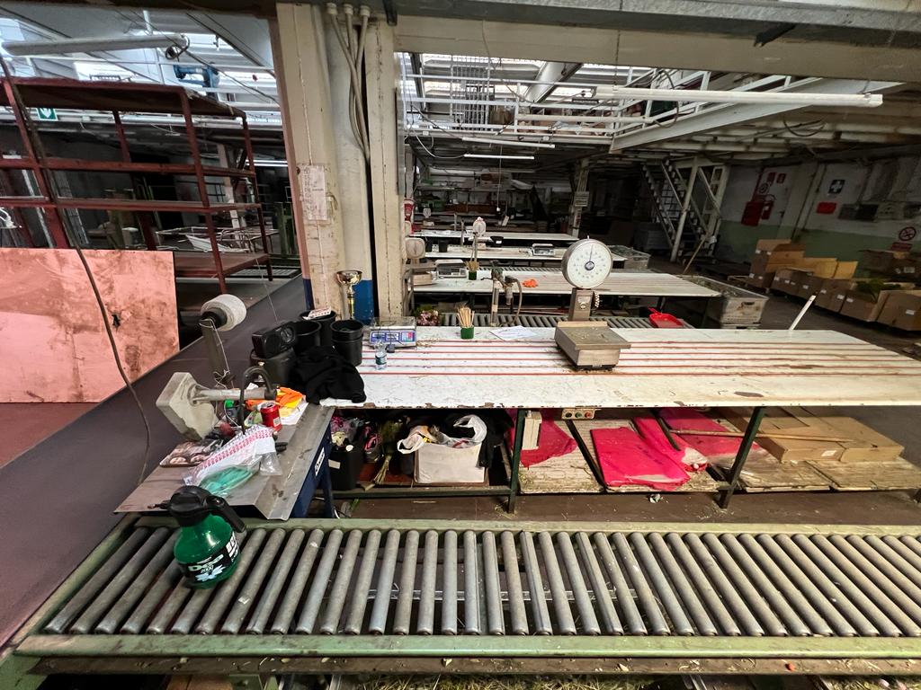 Nastro trasportatore industriale (30m) e 5 rulliere in vendita - foto 6