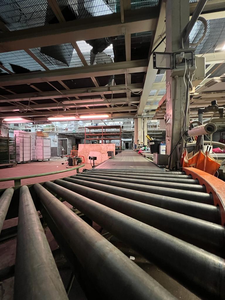 Nastro trasportatore industriale (30m) e 5 rulliere in vendita - foto 3