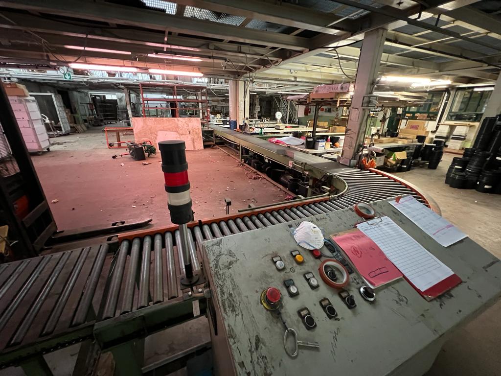 Nastro trasportatore industriale (30m) e 5 rulliere in vendita - foto 2