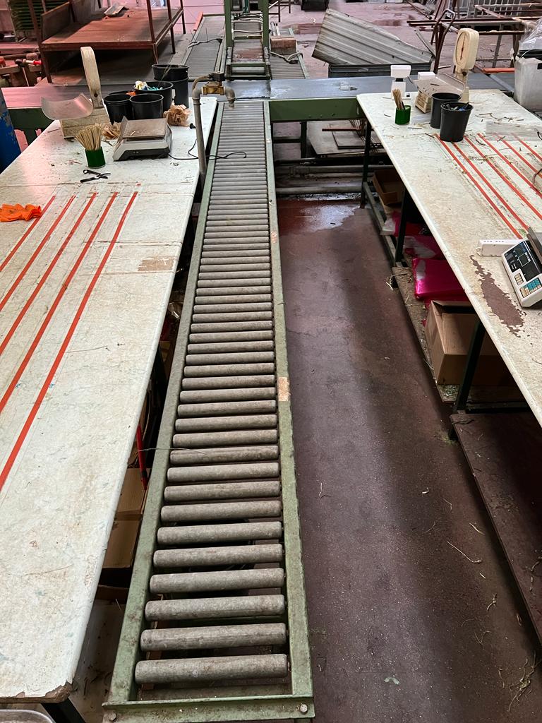 Nastro trasportatore industriale (30m) e 5 rulliere in vendita - foto 5