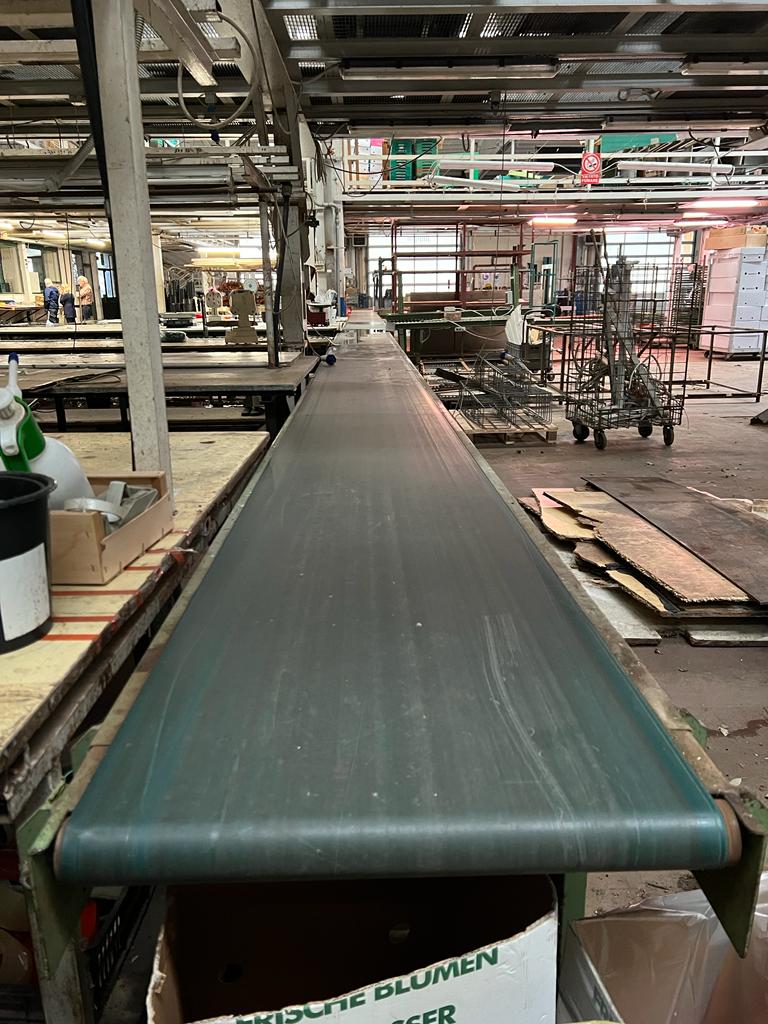 Nastro trasportatore industriale (30m) e 5 rulliere in vendita - foto 7