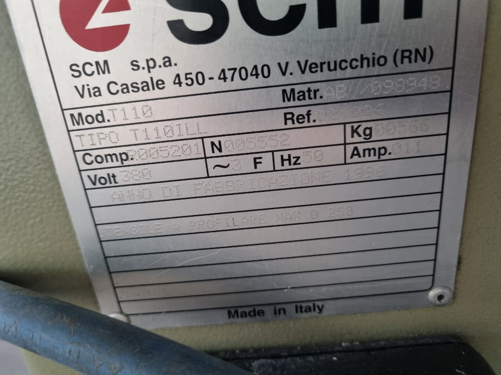 Toupie con albero inclinabile - SCM T110i in vendita - foto 3