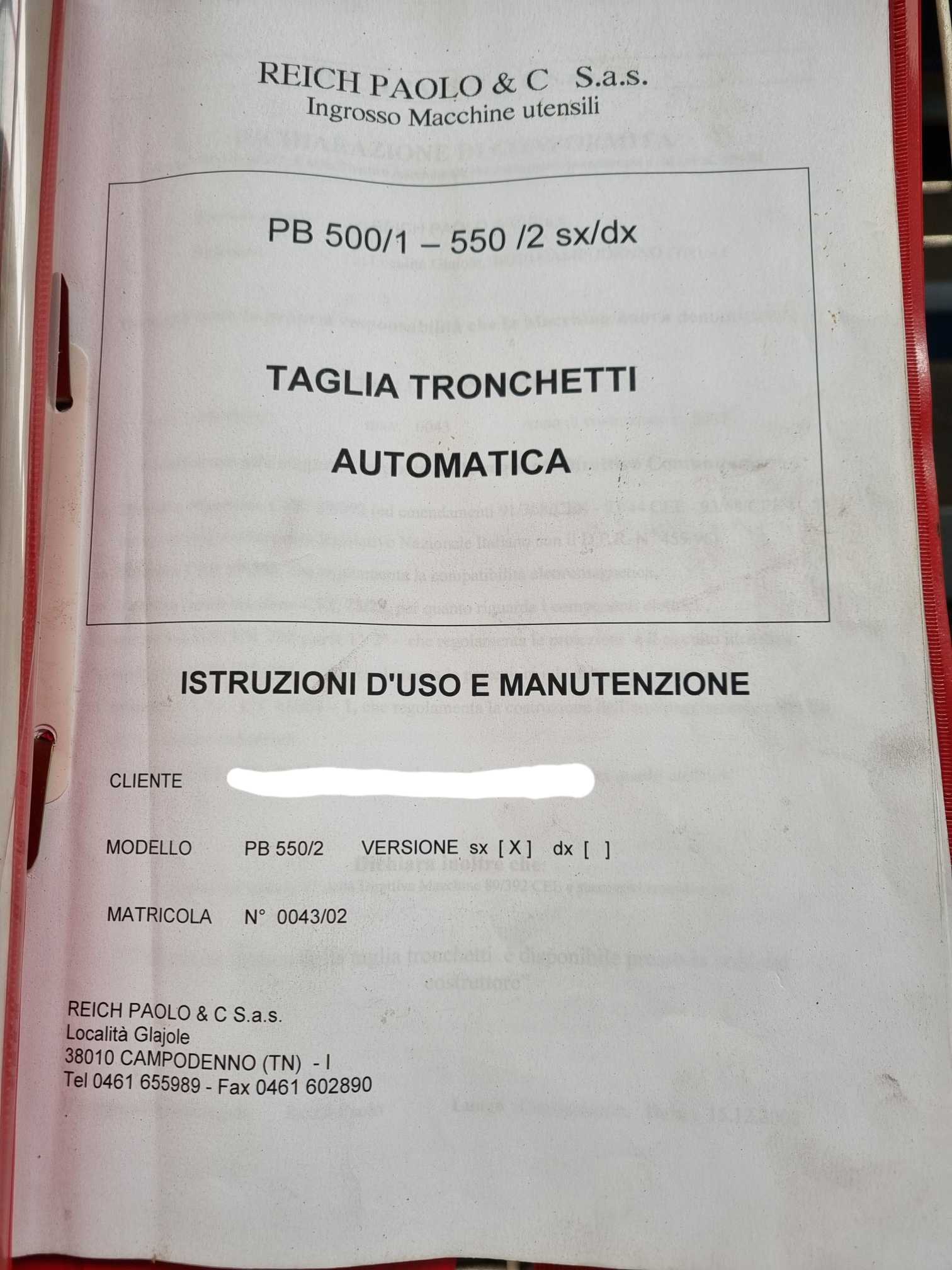 Troncatrice per cubetti di pallet - REICH PB550-2 in vendita - foto 9