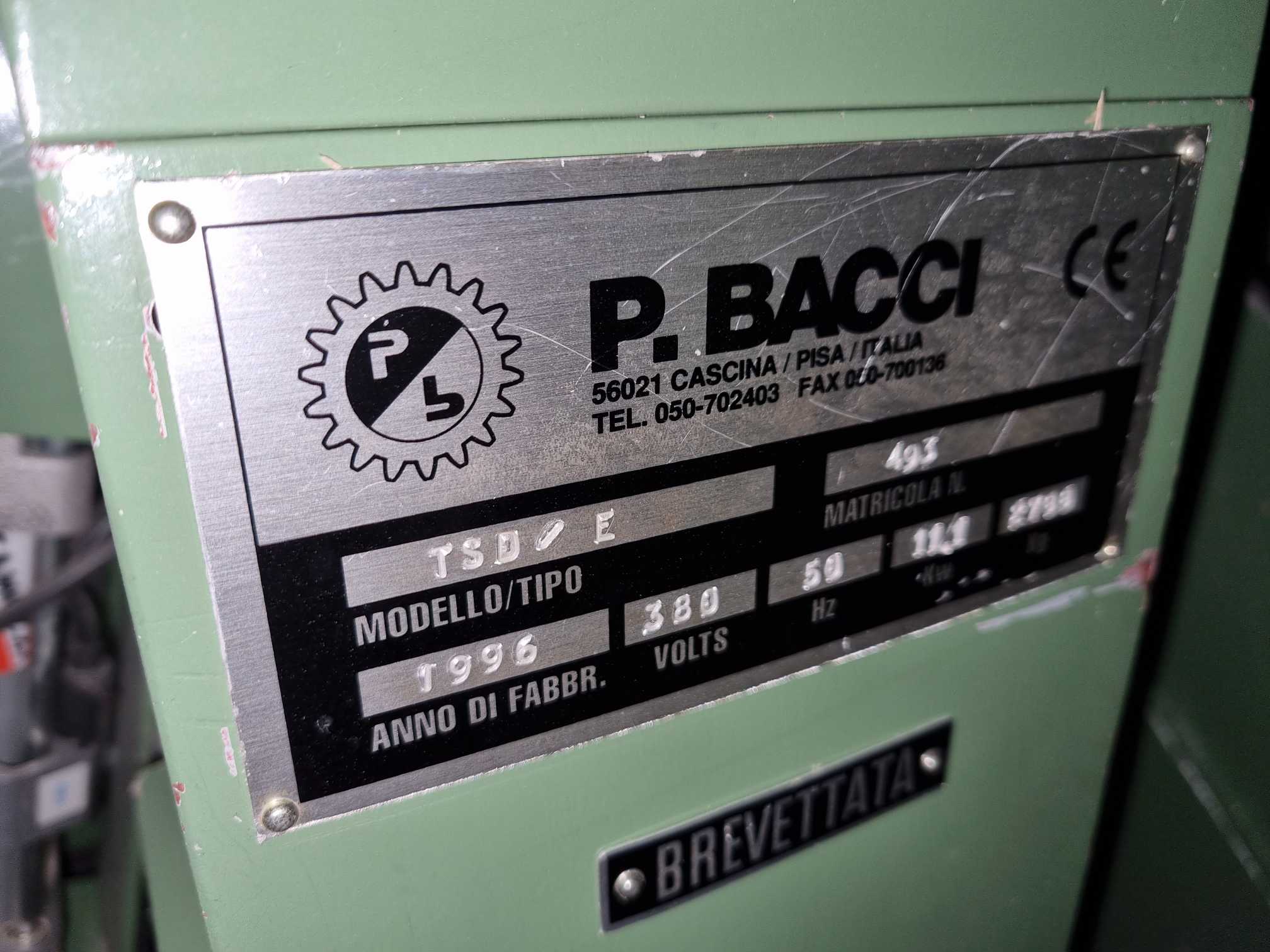 TENONATRICE STONDANTE DOPPIA CNC – BACCI TSD/E in vendita - foto 8