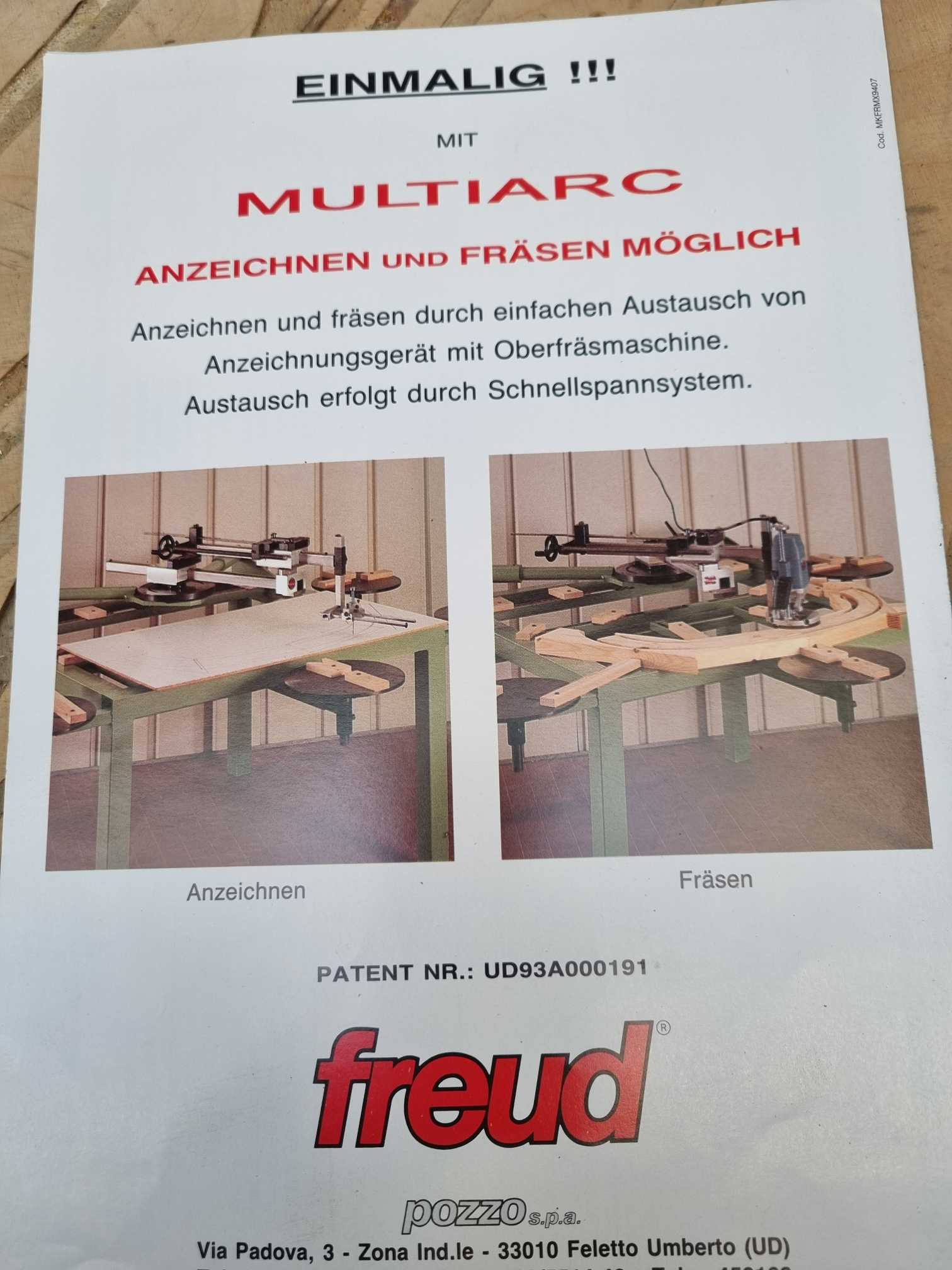 Fresatrice per tracciatura archi - FREUD MULTIARC  in vendita - foto 10