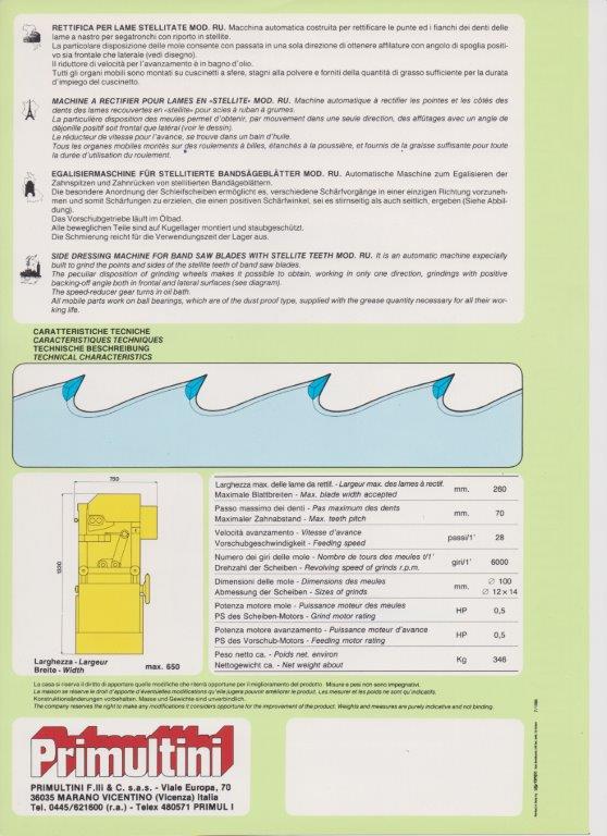 Rettifica per lame stellittate - PRIMULTINI RU in vendita - foto 9