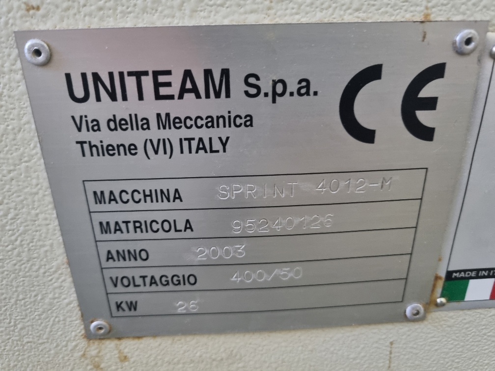 Centro di lavoro cnc a 4 assi - UNITEAM SPRINT 4012-M in vendita - foto 12