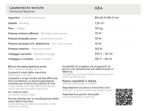 CABINE SANIFICATRICI AD OZONO GEO BATTISTELLA in vendita - foto 3