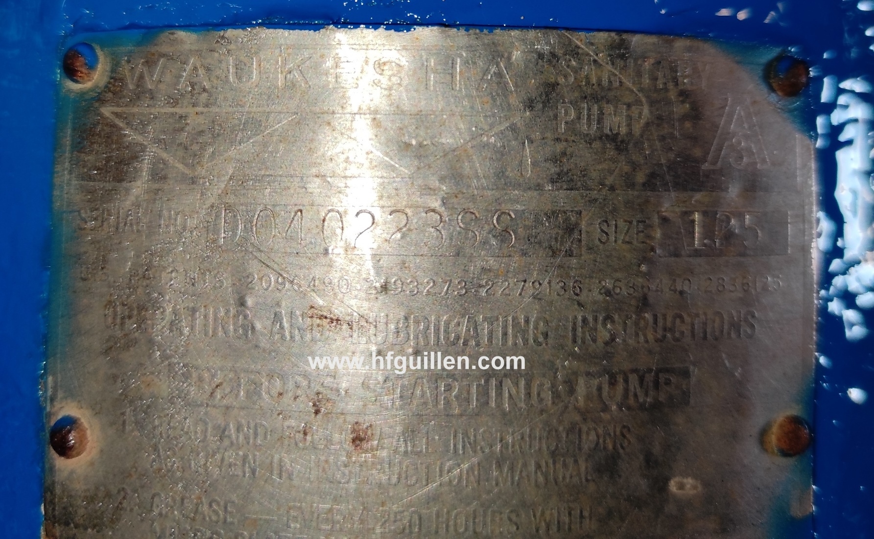 POMPA A LOBI WAUKESHA 5 CV in vendita - foto 5