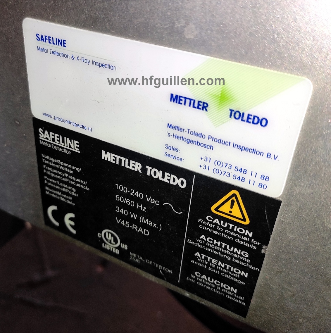 REF-2742 METAL DETECTOR METTLER TOLEDO SAFELINE in vendita - foto 8