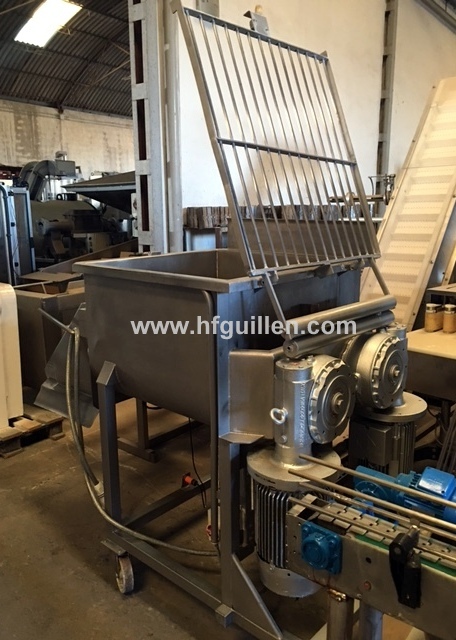 REF-1923 MESCOLATORE IMPASTATRICE PER CARNE 400 LITRI in vendita - foto 3