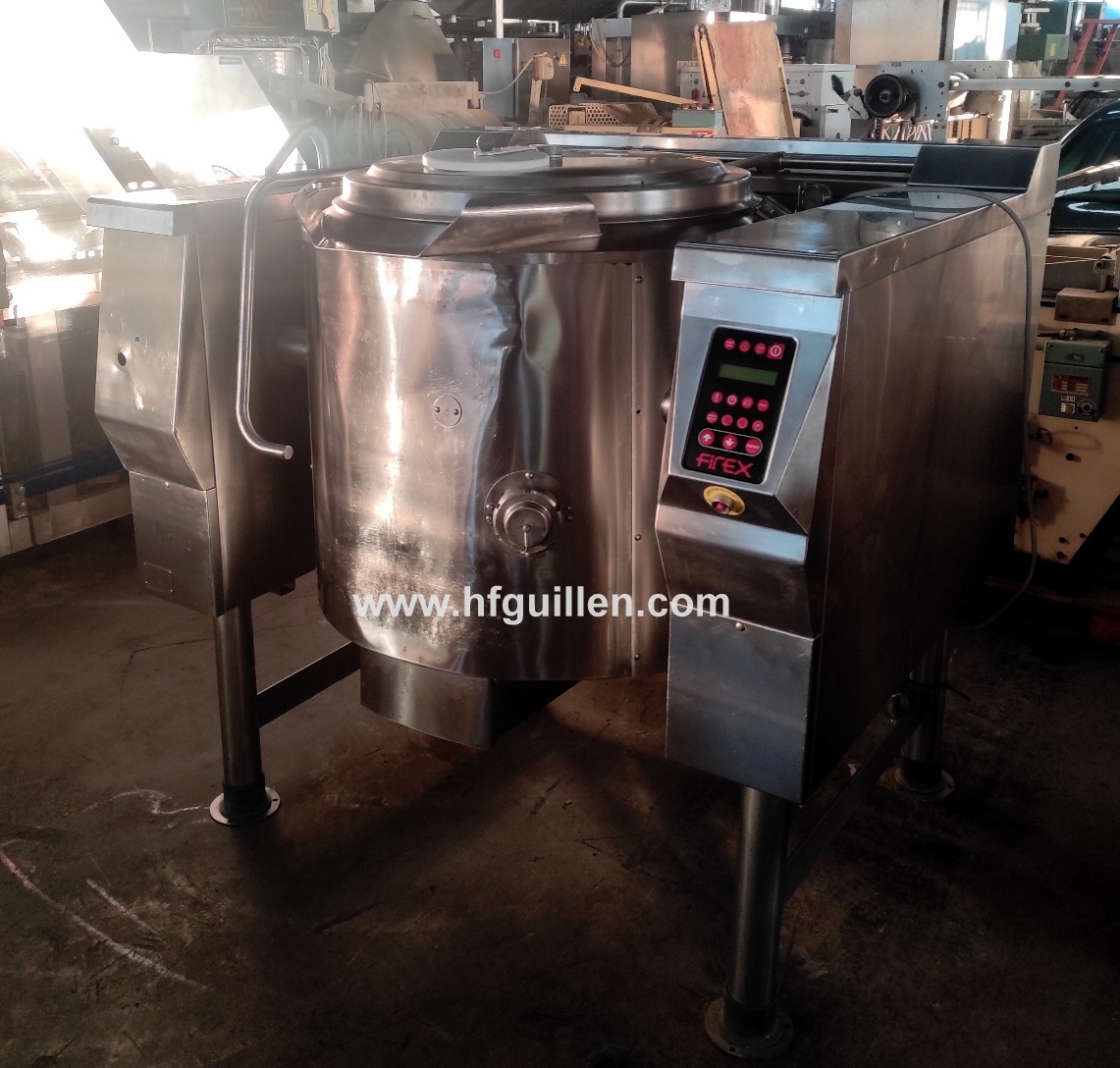 PENTOLA MESCOLATRICE RIBALTABILE A VAPORE FIREX 180 L in vendita - foto 2