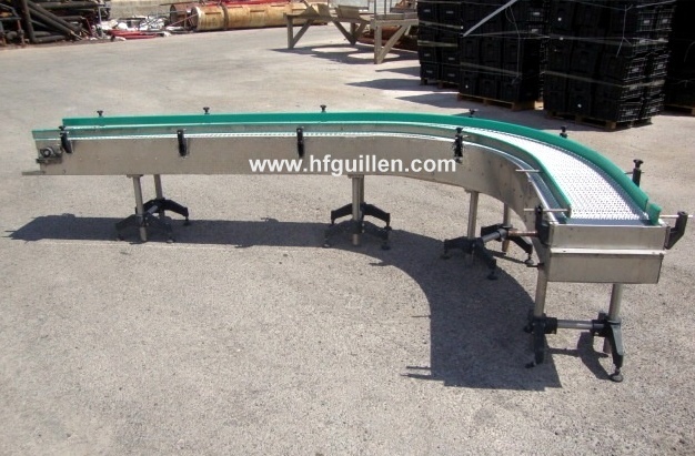 REF-1071 NASTRO TRASPORTATORE MODULARE A CURVA 90º in vendita - foto 5
