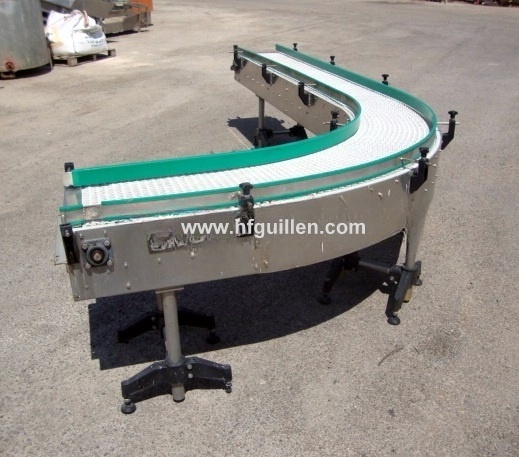 REF-1071 NASTRO TRASPORTATORE MODULARE A CURVA 90º in vendita - foto 2