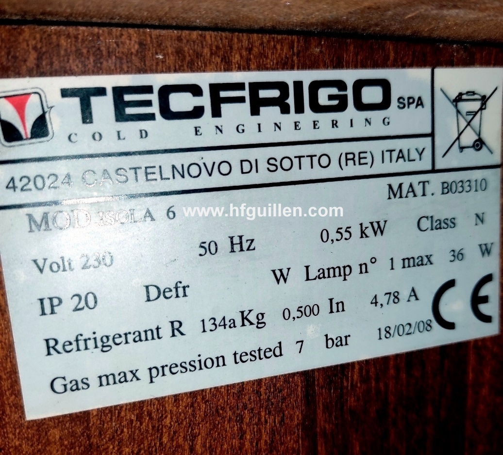 REF-2463 VETRINA BUFFET REFRIGERATA TECFRIGO in vendita - foto 5