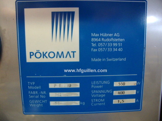 REF-1089 SIRINGATRICE POKOMAT P8/270 in vendita - foto 10