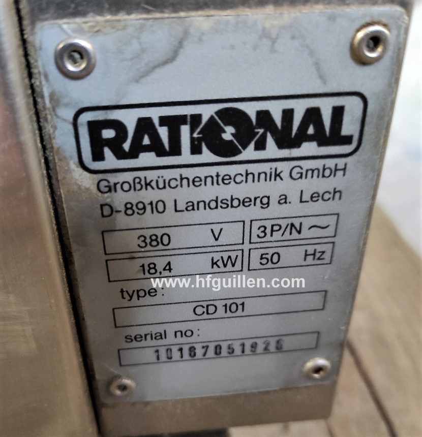 REF-1050 FORNO RATIONAL COMBI STEAMER CD101 10 TEGLIE in vendita - foto 6