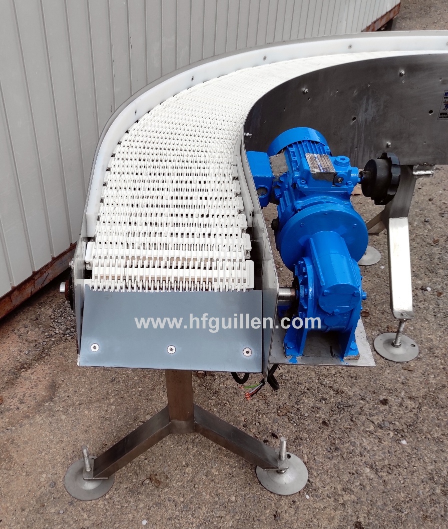 REF-2624 NASTRO TRASPORTATORE INOX CURVO 90° in vendita - foto 5