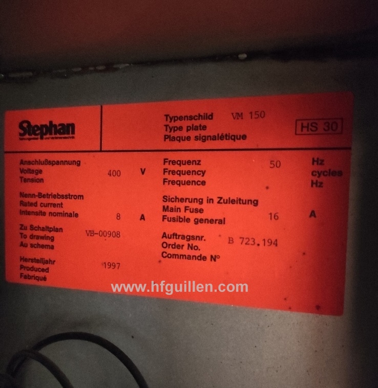 REF-2174 MESCOLATORE SOTTOVUOTO STEPHAN VM150 in vendita - foto 10