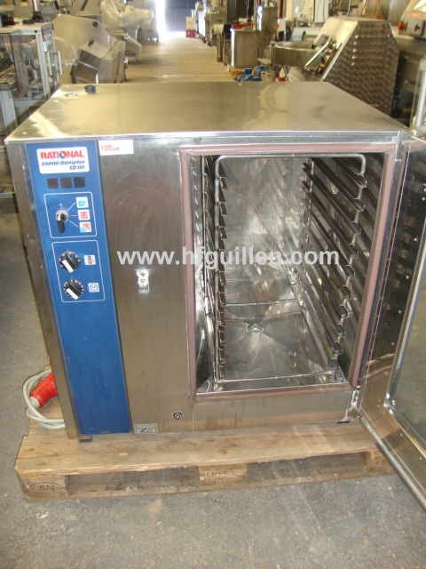 REF-1050 FORNO RATIONAL COMBI STEAMER CD101 10 TEGLIE in vendita - foto 3