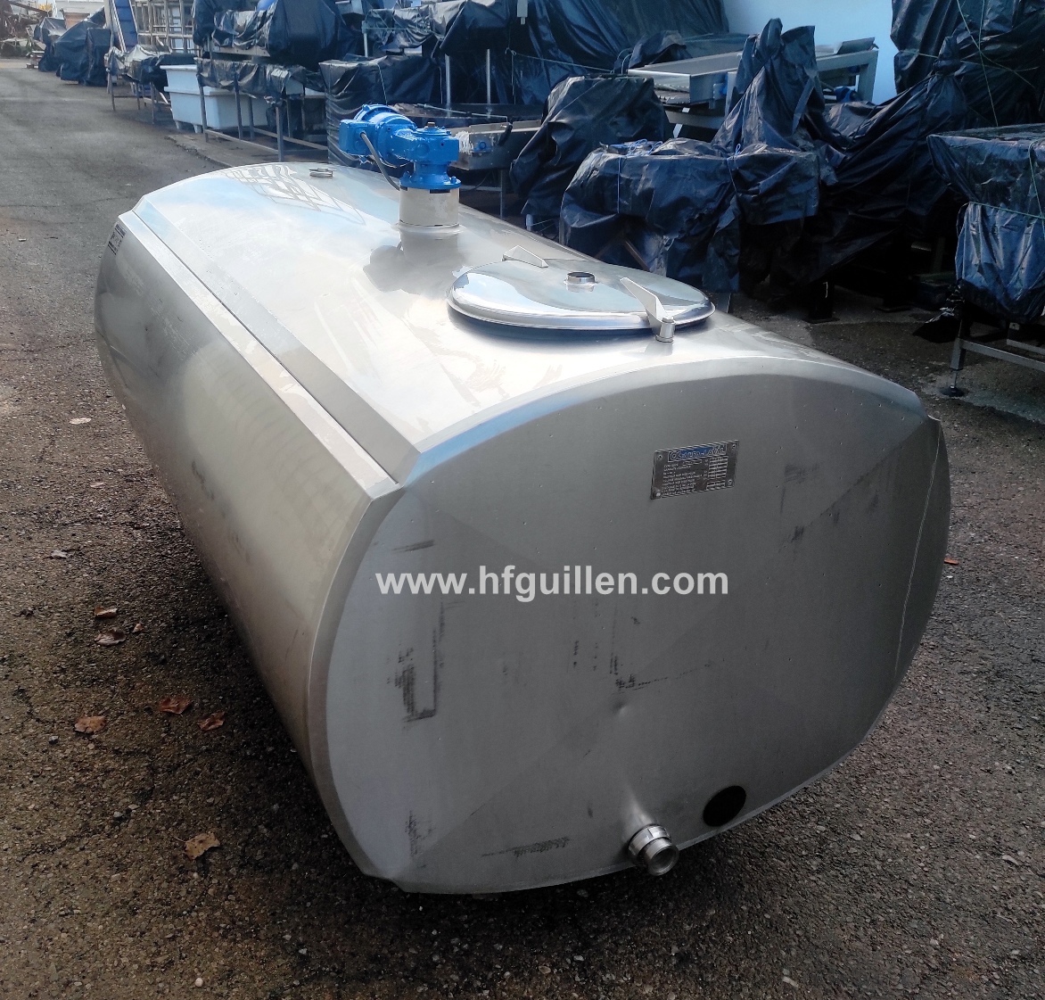 SERBATOIO ISOTERMICO INOX 1.500 LITRI CON AGITATORE in vendita - foto 2