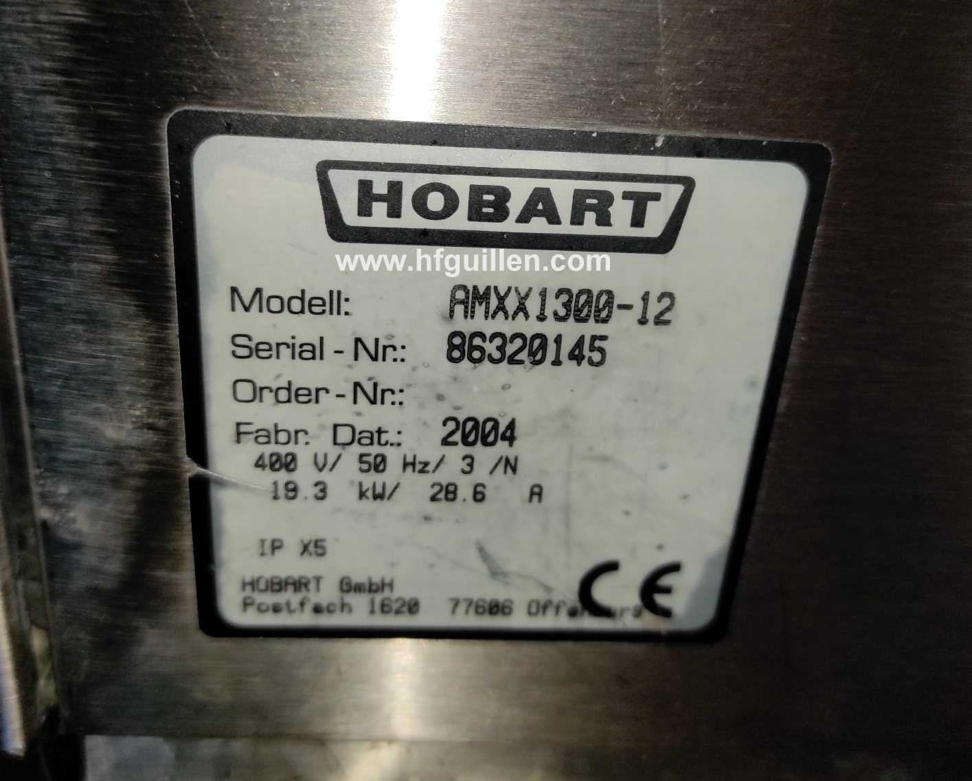 REF-2723 LAVAPIATTI A CAPOT HOBART AMXX1300 in vendita - foto 7