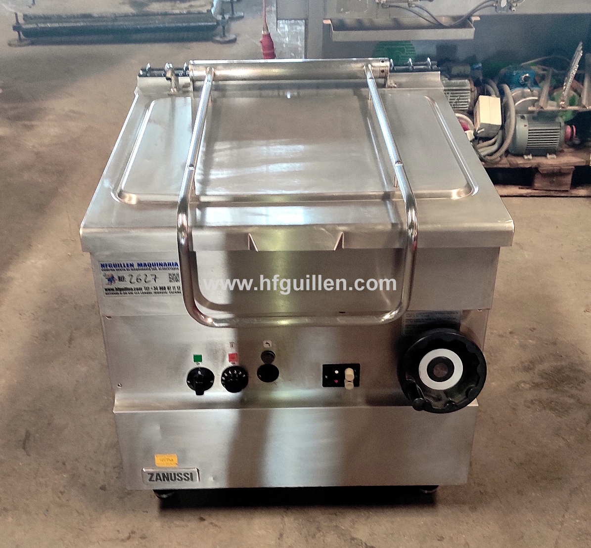 REF-2627 BRASIERA RIBALTABILE ZANUSSI A GAS 80 LITRI in vendita - foto 1