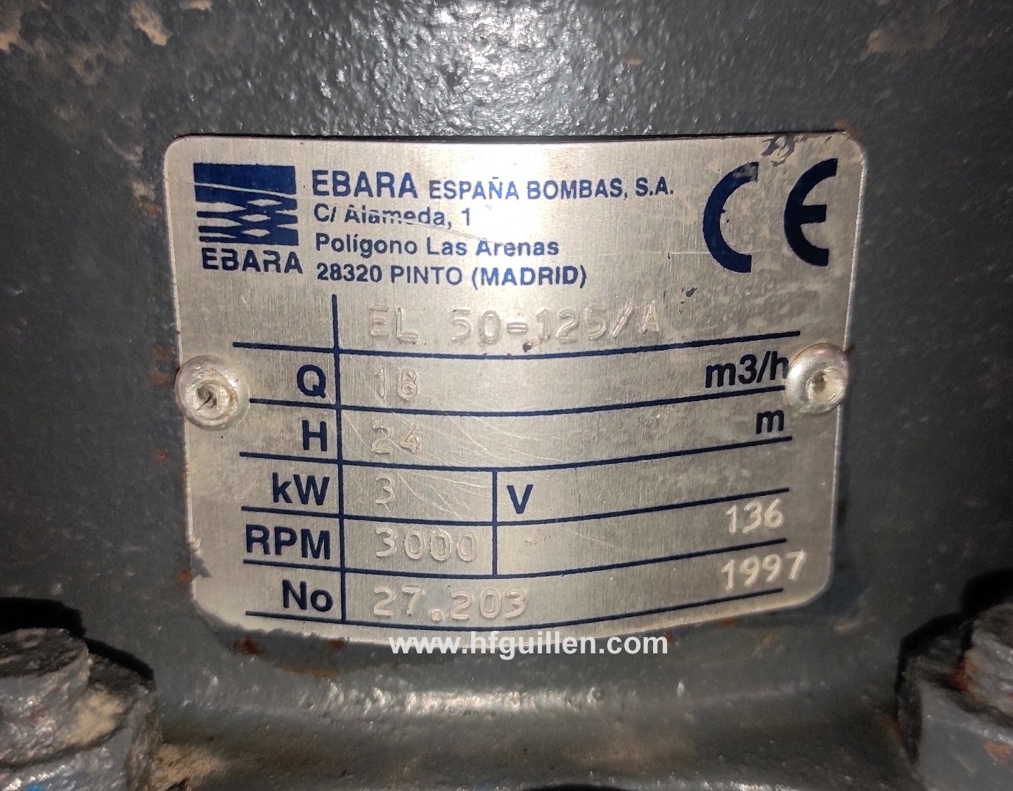 POMPA CENTRIFUGA EBARA 3kW in vendita - foto 4