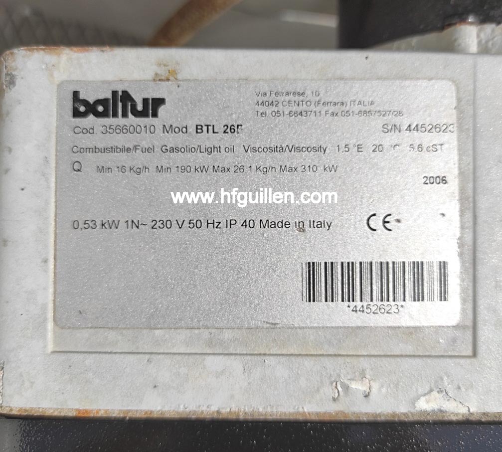 GENERATORE DI VAPORE INDUSTRIALE A GASOLIO 300 kg/h in vendita - foto 11