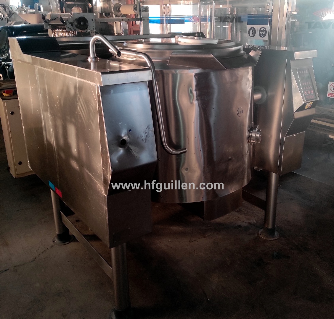 PENTOLA MESCOLATRICE RIBALTABILE A VAPORE FIREX 180 L in vendita - foto 2