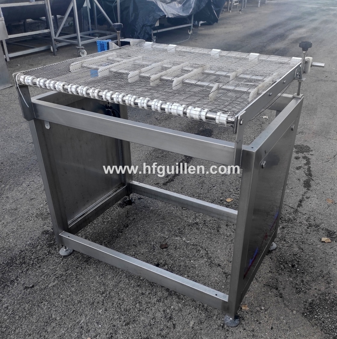 NASTRO TRASPORTATORE RETE METALLICA INOX CON VARIATORE in vendita - foto 4