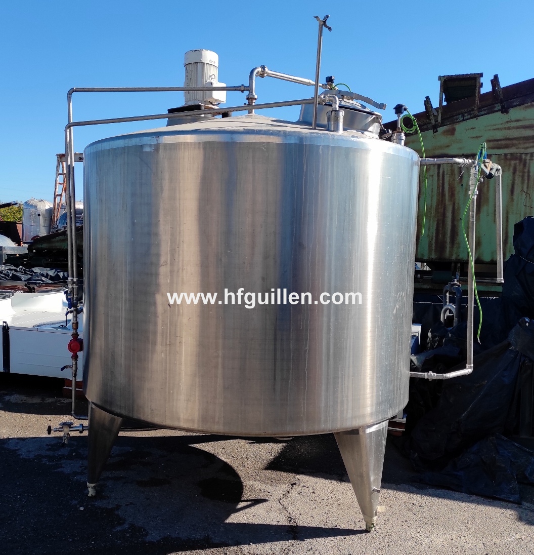 SERBATOIO INOX DOPPIA CAMERA CON AGITATORE 5.000 LITRI in vendita - foto 4