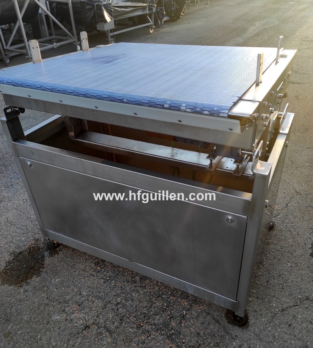 NASTRO TRASPORTATORE IN ACCIAO INOX 103X100cm in vendita - foto 2