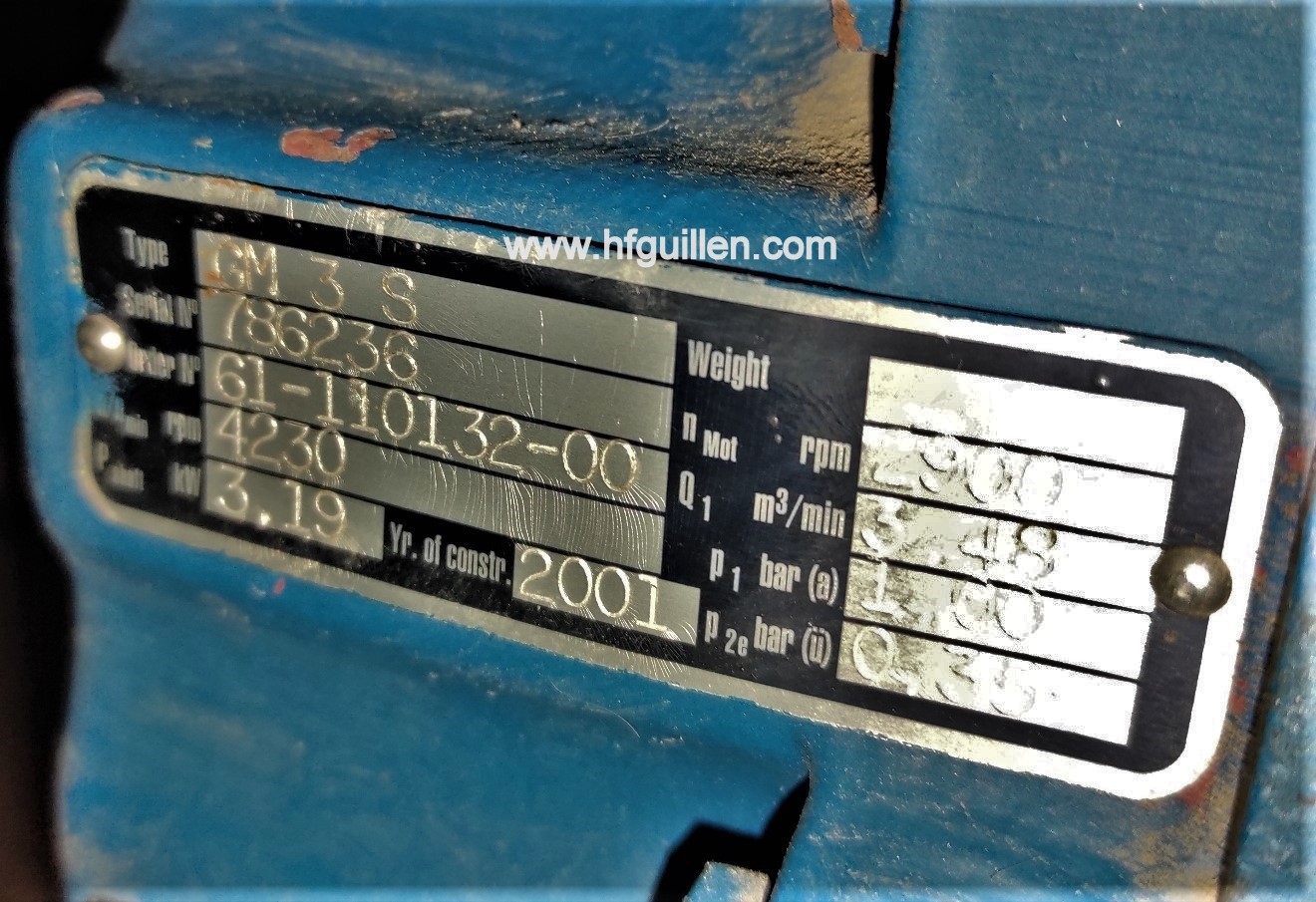 REF-776 SOFFIANTE AERZEN GM3S in vendita - foto 5