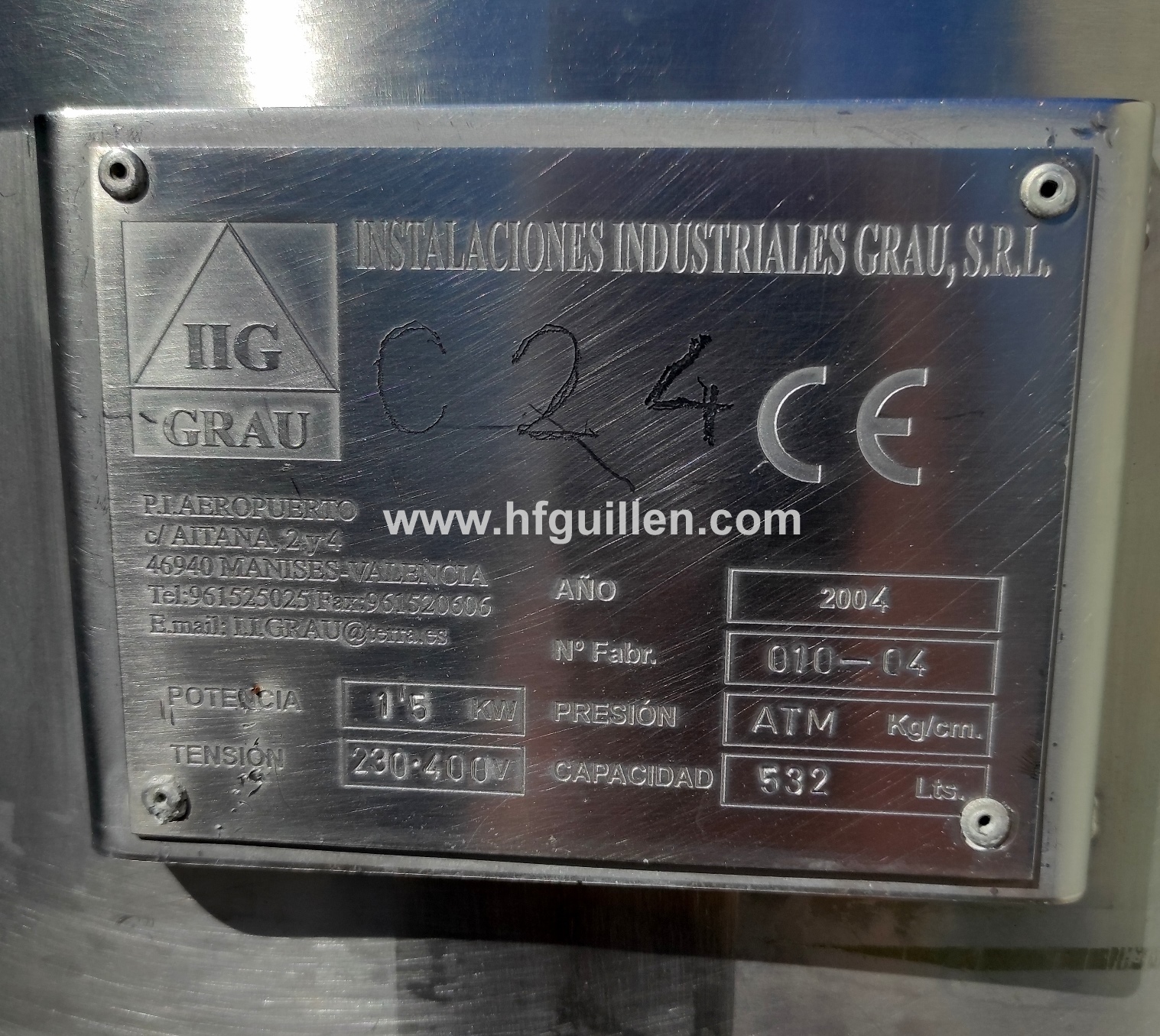 REF-2509 SERBATOIO ISOTERMICO INOX CON AGITATORE in vendita - foto 7